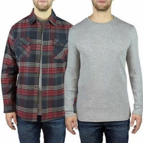 Jachs Men’s Flannel + Thermal 2-pack - Picture 1 of 6